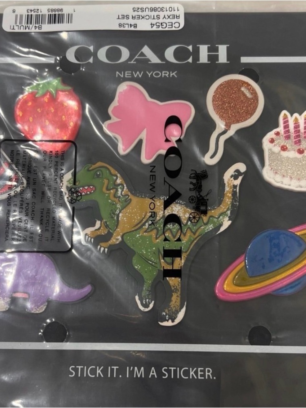 Coach Rexy Leather Sticker Set - Picture 2 of 2